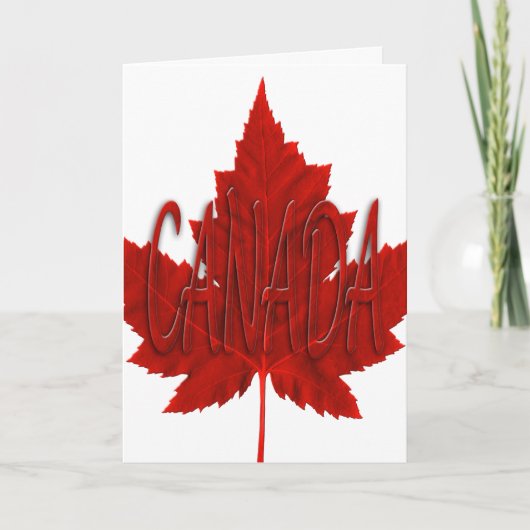 Canada Kaarten Canada Vlag Wenskaarten Aangepast (Voorkant)