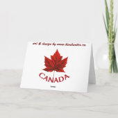 Canada Kaarten Canada Vlag Wenskaarten Op Maat (Achterkant)