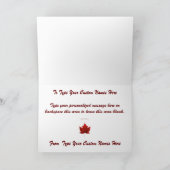 Canada Kaarten Canada Vlag Wenskaarten Op Maat (Binnen)