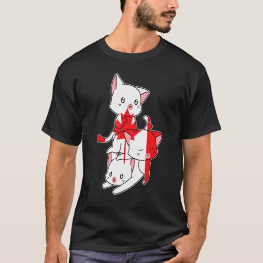 Canada Katten Canadees Canada T-shirt (Voorkant)