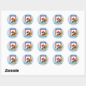 Canada Kayaking Panda Ronde Sticker (Vel)