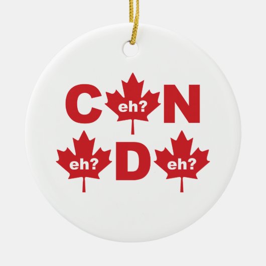 Canada Keramisch Ornament (Voorkant)