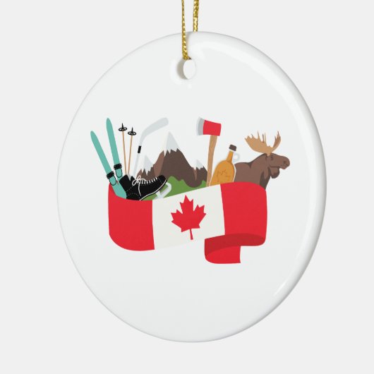 Canada Keramisch Ornament (Links)
