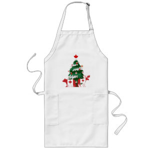 Canada Kerstboom Canadese Lelijke X-mas Trui Lang Schort