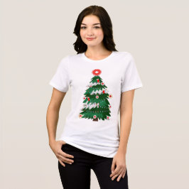 Canada Kerstboom Canadese Lelijke X-mas Trui Tri-Blend Shirt