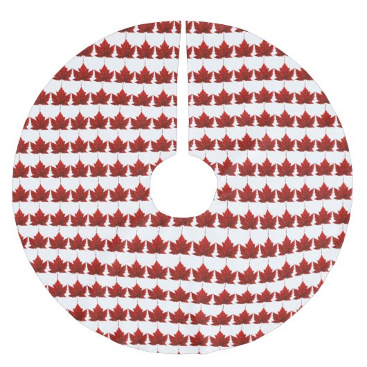 Canada kerstboomrok Canada Maple Leaf Deco Kerstboom Rok (Voorkant)