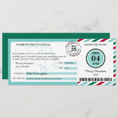 Canada kerstcadeau voor instapkaarten kaart (Voorkant / Achterkant)