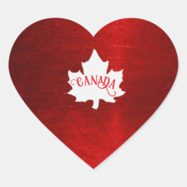 CANADA KERSTMIS HART STICKER