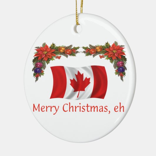 Canada Kerstmis Keramisch Ornament (Links)