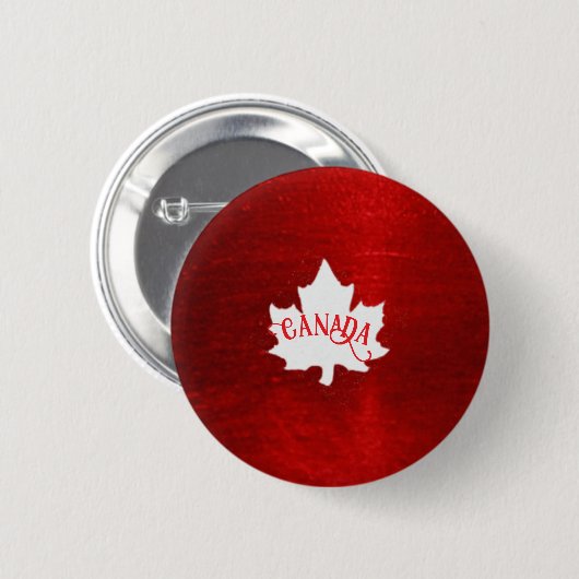 CANADA KERSTMIS RONDE BUTTON 5,7 CM (Voorkant /achterkant)