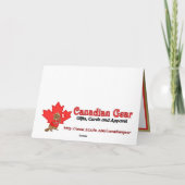 Canada Kerstmis - Verse Feestdagen Kaart (Achterkant)