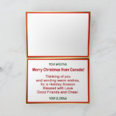 Canada Kerstmis - Verse Feestdagen Kaart (Binnen)