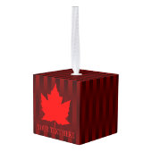 Canada kerstsieraar, gepersonaliseerd Souvenir Decoratie (Achter hoekig)