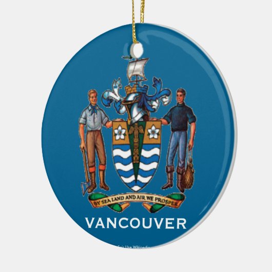 Canada - kerstversiering in Vancouver Keramisch Ornament (Links)