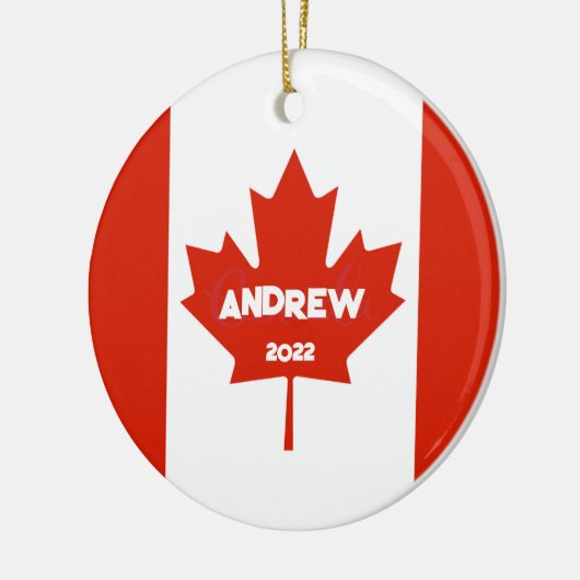 Canada kerstversiering voor Canadezen Keramisch Ornament (Links)
