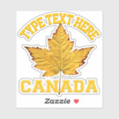 Canada kiest voor de Sticker van de persoonlijke p (Vel)