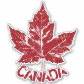 Canada kiest voor een persoonlijke Retro Canada-St Sticker (Voorkant)
