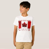 Canada Kind Shirt Canada Flag Kind Souvenir Top (Voorkant volledig)