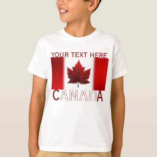 Canada Kind Shirt Canada Flag Kind Souvenir Top (Voorkant)