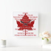 Canada Klock Canadian Anthem Souvenir Clock Vierkante Klok (Huis)