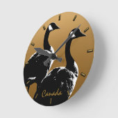 Canada Klock Canadian Goose Souvenir Wall Clock Ronde Klok (Hoek)