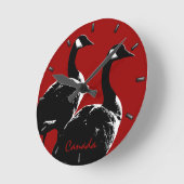 Canada Klock Canadian Goose Souvenir Wall Clock Ronde Klok (Hoek)