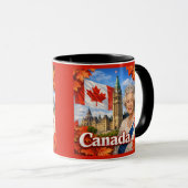 Canada. Koningin Elizabeth ||. Historisch. Mok (Voorkant rechts)