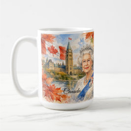 Canada. Koningin Elizabeth II. Historisch. Koffiemok