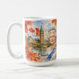 Canada. Koningin Elizabeth II. Historisch. Koffiemok