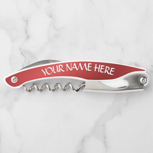 Canada Kurkentrekker Custom Silver Bottle Open (Achterkant)