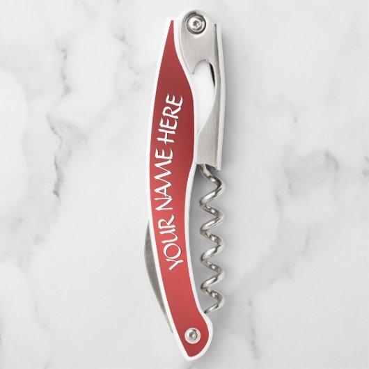 Canada Kurkentrekker Custom Silver Bottle Open (Achterkant)