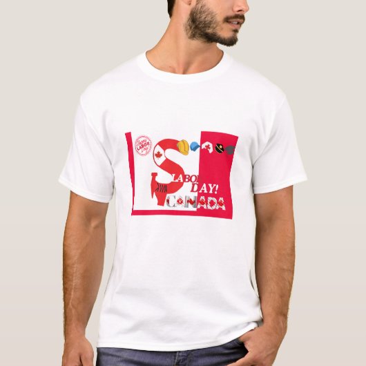 Canada Labor Day ontwerp door Kriyas Collectie T-shirt (Voorkant)