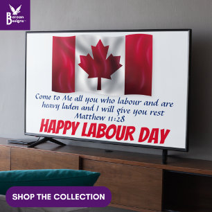 Canada Labour Day Christelijke Display TV Kunst Poster