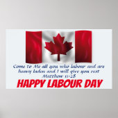 Canada Labour Day Christelijke Display TV Kunst Poster (Voorkant)