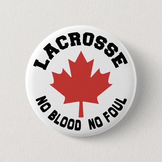 Canada Lacrosse Canadian Ronde Button 5,7 Cm (Voorkant)