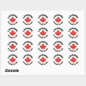 Canada Lacrosse Canadian Ronde Sticker (Vel)