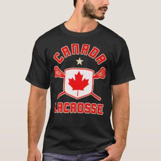 Canada Lacrosse t Flag Lax Sticks T-shirt