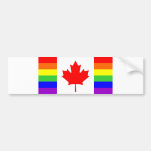 canada land gay vlag symbool lesbienne homoseksuee bumpersticker