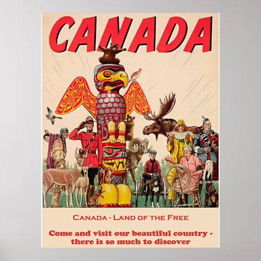 Canada - Land van de Vrijheid Poster (Voorkant)