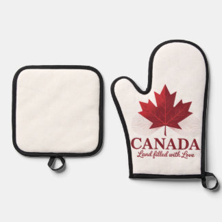 Canada – Land Vol Met Liefde T-shirt | Hartelijk Ovenwant & Pannenlap Set