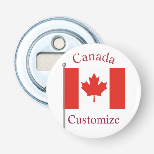 Canada Landenvlag Thunder_Cove Button Flesopener (Voorkant)