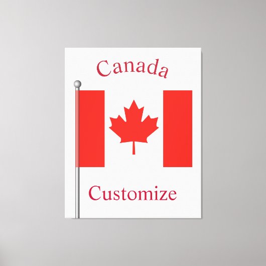 Canada Landenvlag Thunder_Cove Canvas Afdruk (Voorkant)