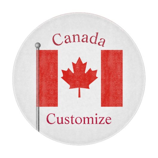 Canada Landenvlag Thunder_Cove Snijplank (Voorkant)
