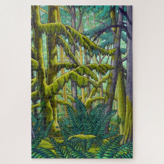 Canada Landscape Art Puzzles - Old Growth Forest Legpuzzel (Verticaal)