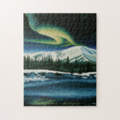 Canada Landschap Puzzle Northern Lights Puzzle Legpuzzel (Verticaal)