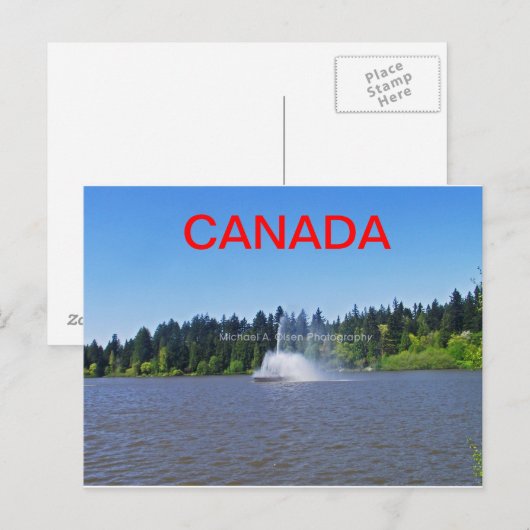 canada landschappen briefkaart (Voorkant / Achterkant)