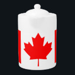 Canada Leaf Flag Pitcher Theepot<br><div class="desc">Canada Leaf.</div>