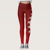 Canada Leggings Aangepaste Canadese maaple Leaf Pa (Voorkant)