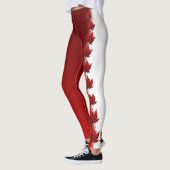 Canada Leggings Aangepaste Canadese maaple Leaf Pa (Links)