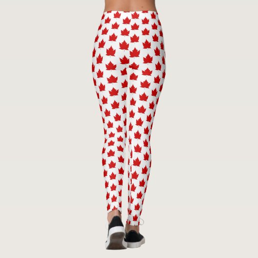 Canada Leggings Canada Maple Leaf Souvenir Pants (Achterkant)